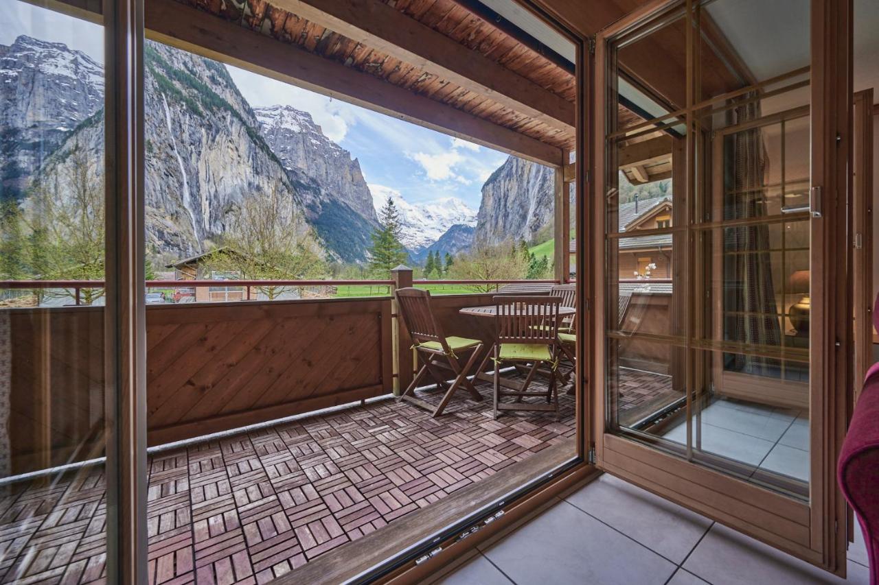 Apartment Mountain View, Luxury, Spacious With Best Views Lauterbrunnen Exteriör bild