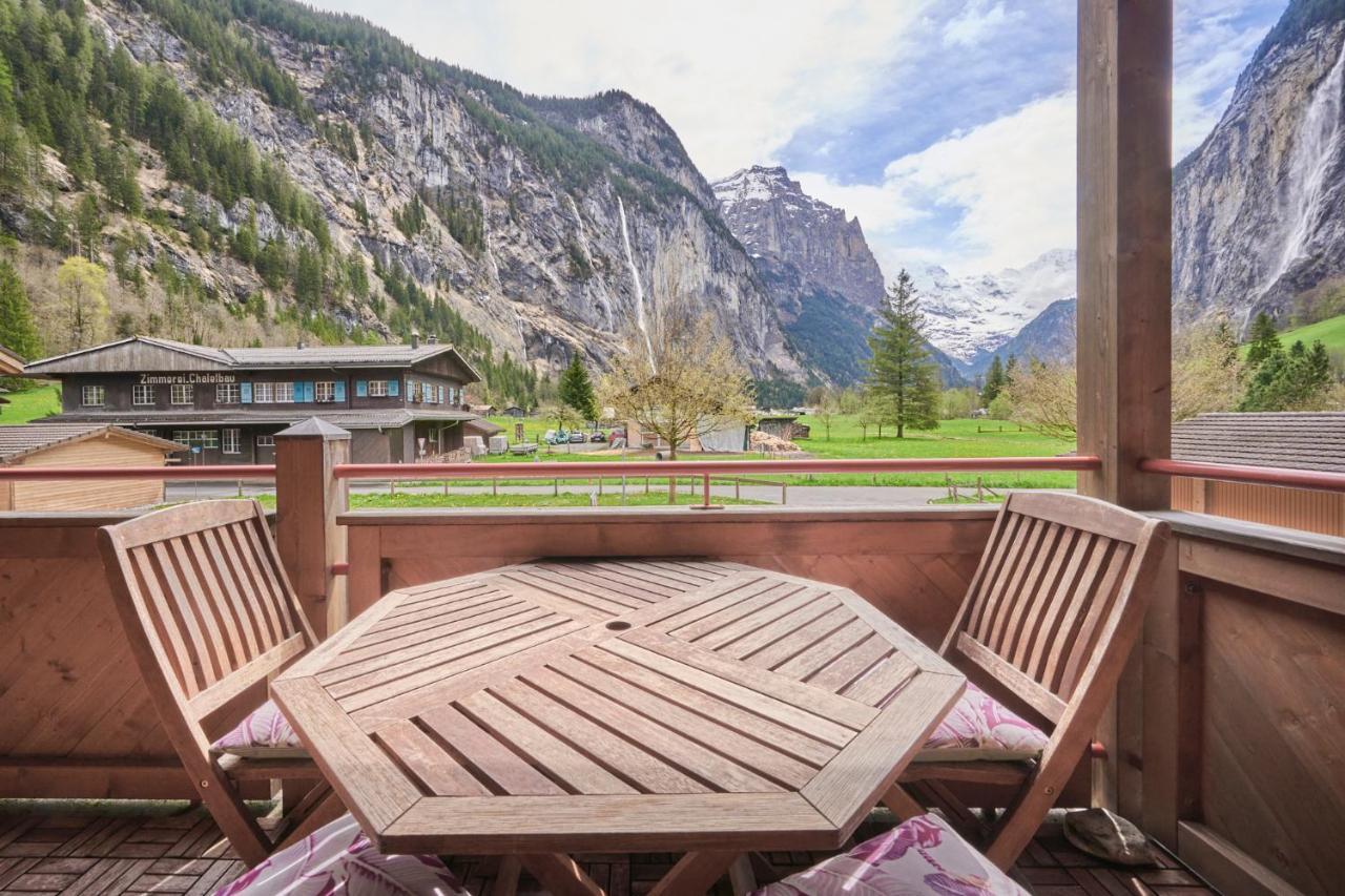 Apartment Mountain View, Luxury, Spacious With Best Views Lauterbrunnen Exteriör bild